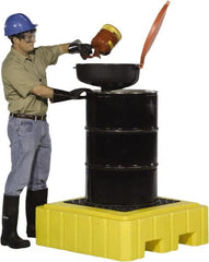UltraTech - 62 Gal Sump, 800 Lb Capacity, 1 Drum, Polyethylene Spill Deck or Pallet - 40" Long x 40" Wide x 12" High, Liftable Fork, Low Profile, 1 Tank Drum Configuration - Exact Tooling