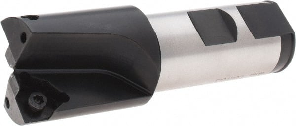 Komet - 1.2992 Inch Diameter, Weldon Flat, 25 mm Shank Diameter, 2 Insert, Indexable Counterbore - 3-15/16 Inch Overall Length, WOEX 080404 Insert, Through Coolant - Exact Tooling