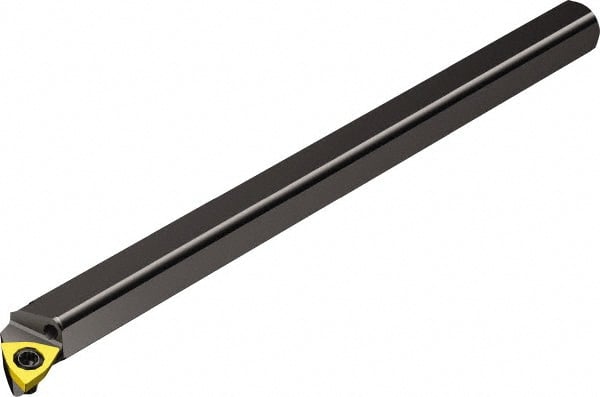 Sandvik Coromant - 12mm Min Bore Diam, 125mm OAL, 10mm Shank Diam, A..SWLPR/L Indexable Boring Bar - WPMT 2(1.5)1, WPMT 04 02 04 Insert, Screw or Clamp Holding Method - Exact Tooling
