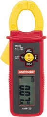 Amprobe - AMP-25, CAT III, Digital True RMS Clamp Meter with 0.9843" Clamp On Jaws - 300 AC/DC Amps, Measures Current - Exact Tooling