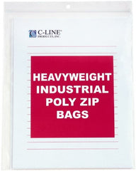 C-LINE - 1-1/2" Long x 14" Wide x 10-1/4" High, 0.004 mil Thick, Self Seal Antistatic Poly Bag - Clear, Heavyweight Grade - Exact Tooling