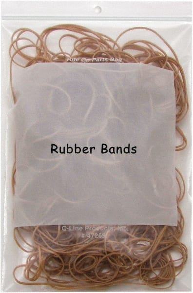 C-LINE - 5" Long x 13" Wide x 12" High, 0.002 mil Thick, Self Seal Antistatic Poly Bag - Clear & White - Exact Tooling