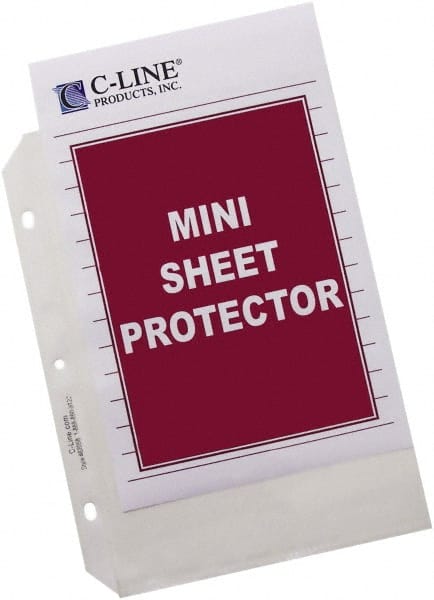 C-LINE - 50 Piece Clear Sheet Protectors-Envelopes - 8.719" High x 6-3/8" Wide - Exact Tooling