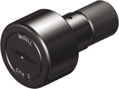 McGill - 5/8" Roller Diam x 7/16" Width, 1/4" Stud Diam x 3/4" Length, Sealed Heavy Stud Cam Follower - Steel, 5/16" Thread Length, 5/16-24 Thread, 1.22" OAL, 955 Lb Dynamic Cap, 2,480 Lb Static Cap - Exact Tooling
