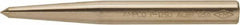 Ampco - 3/8" Nonsparking Center Punch - 4-1/2" OAL, Nickel Aluminum Bronze - Exact Tooling