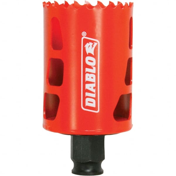 Freud - 1-7/8" Diam, 2-3/8" Cutting Depth, Hole Saw - Bi-Metal Saw, Toothed Edge - Exact Tooling