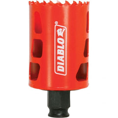 Freud - 1-7/8" Diam, 2-3/8" Cutting Depth, Hole Saw - Bi-Metal Saw, Toothed Edge - Exact Tooling