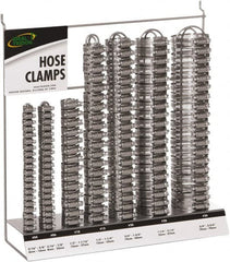 IDEAL TRIDON - 130 Piece, 5/16 to 2-3/4" Diam, Worm Drive Clamp Set - 20 Micro 6, 10 Size 10 20 Size 12, 20 Size 20, 20 Size 28, 20 Size 36, 20 Micro 4 - Exact Tooling