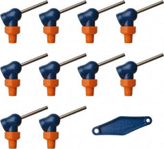 Loc-Line - 1/8" Hose Inside Diam x 1/16" Nozzle Diam, High-Pressure Coolant Hose Nozzle - NPT, for Use with Loc-Line Modular Hose System, 10 Pieces - Exact Tooling