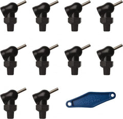 Loc-Line - 1/8" Hose Inside Diam, High-Pressure Coolant Hose Nozzle - NPT, for Use with Loc-Line Modular Hose System, 10 Pieces - Exact Tooling