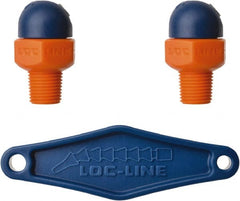 Loc-Line - 1/8" Hose Inside Diam x 5/32" Nozzle Diam, High-Pressure Coolant Hose Nozzle - NPT, for Use with Loc-Line Modular Hose System, 2 Pieces - Exact Tooling