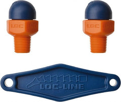 Loc-Line - 1/8" Hose Inside Diam, High-Pressure Coolant Hose Nozzle - NPT, for Use with Loc-Line Modular Hose System, 2 Pieces - Exact Tooling