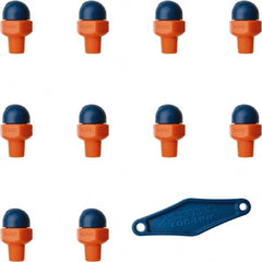 Loc-Line - 1/8" Hose Inside Diam x 1/16" Nozzle Diam, High-Pressure Coolant Hose Nozzle - NPT, for Use with Loc-Line Modular Hose System, 10 Pieces - Exact Tooling
