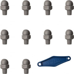 Loc-Line - 1/8" Hose Inside Diam, High-Pressure Coolant Hose Nozzle - NPT, for Use with Loc-Line Modular Hose System, 10 Pieces - Exact Tooling