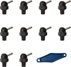 Loc-Line - 1/8" Hose Inside Diam, High-Pressure Coolant Hose Nozzle - NPT, for Use with Loc-Line Modular Hose System, 10 Pieces - Exact Tooling