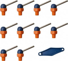 Loc-Line - 1/8" Hose Inside Diam, High-Pressure Coolant Hose Nozzle - NPT, for Use with Loc-Line Modular Hose System, 10 Pieces - Exact Tooling