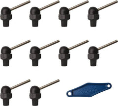 Loc-Line - 1/8" Hose Inside Diam, High-Pressure Coolant Hose Nozzle - NPT, for Use with Loc-Line Modular Hose System, 10 Pieces - Exact Tooling