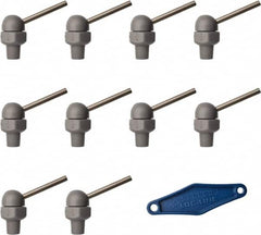 Loc-Line - 1/8" Hose Inside Diam, High-Pressure Coolant Hose Nozzle - NPT, for Use with Loc-Line Modular Hose System, 10 Pieces - Exact Tooling