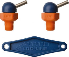 Loc-Line - 1/8" Hose Inside Diam x 1/16" Nozzle Diam, High-Pressure Coolant Hose Nozzle - NPT, for Use with Loc-Line Modular Hose System, 2 Pieces - Exact Tooling