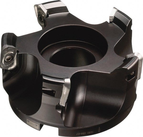 Sandvik Coromant - 3 Inserts, 2" Cut Diam, 3/4" Arbor Diam, 0.4724" Max Depth of Cut, Indexable Square-Shoulder Face Mill - 90° Lead Angle, 1.58" High, R790-1604.. Insert Compatibility, Series CoroMill 790 - Exact Tooling