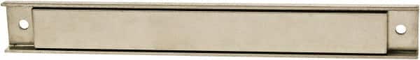 Mag-Mate - 300 Max Pull Force Lb, 12" Long x 2-1/2" Wide x 5/8" Thick, Rectangular Channel, Ceramic Fixture Magnet - 300°F Max Operating Temp, Grade 8 Ceramic, Stainless Steel Housing - Exact Tooling