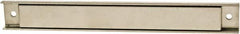 Mag-Mate - 50 Max Pull Force Lb, 12" Long x 1-1/2" Wide x 11/32" Thick, Rectangular Channel, Ceramic Fixture Magnet - 300°F Max Operating Temp, Grade 8 Ceramic, Stainless Steel Housing - Exact Tooling