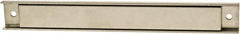 Mag-Mate - 176 Max Pull Force Lb, 18-1/2" Long x 1" Wide x 9/16" Thick, Rectangular Channel, Ceramic Fixture Magnet - 300°F Max Operating Temp, Grade 8 Ceramic, Stainless Steel Housing - Exact Tooling