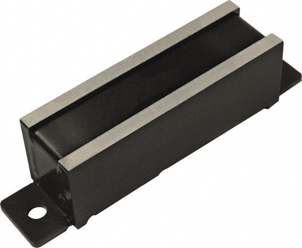Mag-Mate - 240 Max Pull Force Lb, 5-1/4" Long x 1-1/4" Wide x 1-3/8" Thick, End Mount, Ceramic Fixture Magnet - 480°F Max Operating Temp, Grade 8 Ceramic, Steel Housing - Exact Tooling
