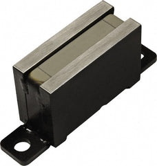 Mag-Mate - 80 Max Pull Force Lb, 3-1/4" Long x 7/8" Wide x 1-3/8" Thick, End Mount, Ceramic Fixture Magnet - 480°F Max Operating Temp, Grade 8 Ceramic, Steel Housing - Exact Tooling