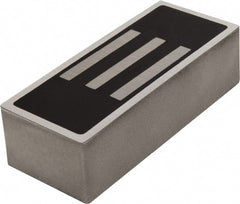 Mag-Mate - 150 Max Pull Force Lb, 4-1/2" Long x 1-7/8" Wide x 1-1/4" Thick, End Mount, Ceramic Fixture Magnet - 300°F Max Operating Temp, Grade 8 Ceramic, Aluminum Housing - Exact Tooling
