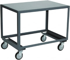 Jamco - Open Angle Frame Bottom Mobile Table - Steel, Gray, 36" Long x 30" Deep x 30" High - Exact Tooling