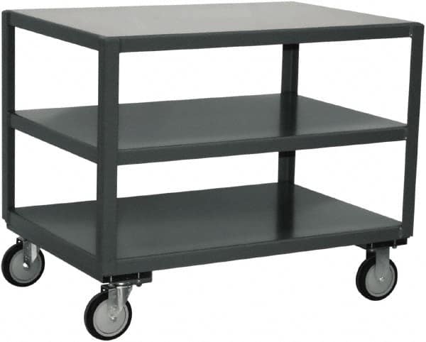 Jamco - Flush Mobile Table - Steel, Gray, 36" Long x 30" Deep x 30" High - Exact Tooling