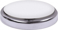 Mag-Mate - 38 Lb Max Pull Force, 5/16" Overall Height, 2-1/32" Diam, Ceramic Cup Magnet - Magnetic Style, Chrome Plated - Exact Tooling