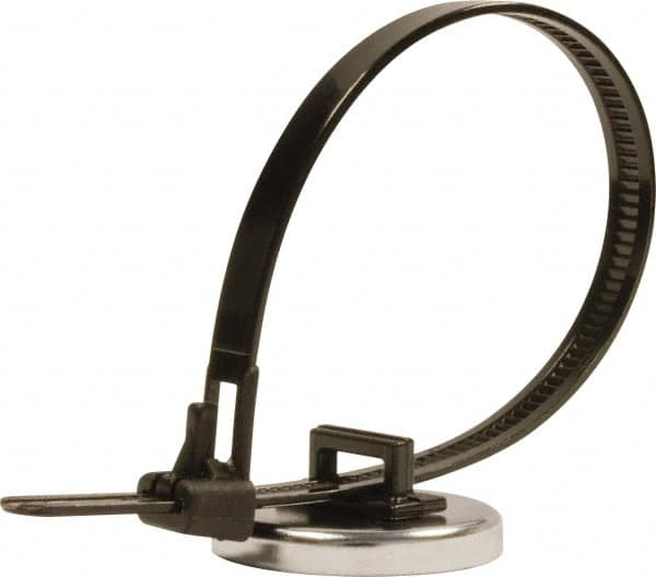 Mag-Mate - 1.24" Diam, 0.275" Cup Height, 0.44" Overall Height, 35 Lb Average Pull Force, 70 Lb Max Pull Force, Neodymium Rare Earth Cup Magnet - Magnetic Style, Bright Plated - Exact Tooling