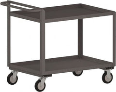 Jamco - 1,200 Lb Capacity, 24" Wide x 48" Long x 30" High Standard Utility Cart - 2 Shelf, Steel - Exact Tooling