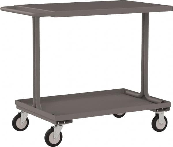 Jamco - 1,200 Lb Capacity, 24" Wide x 36" Long x 39" High Service Cart - 2 Shelf, Steel - Exact Tooling