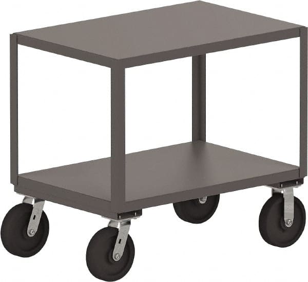 Jamco - Flush Mobile Table - Steel, Gray, 36" Long x 30" Deep x 33" High - Exact Tooling