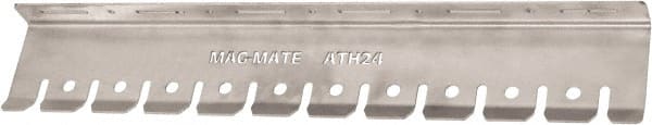 Mag-Mate - 4" Projection, 302 Stainless Steel Air Tool Holder Rack - 24" OAL - Exact Tooling