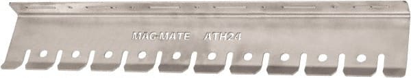 Mag-Mate - 4" Projection, 302 Stainless Steel Air Tool Holder Rack - 24" OAL - Exact Tooling