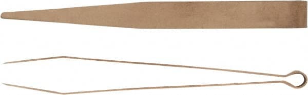 Ampco - 4-1/4" OAL All Purpose Fine Point Tweezers - Straight Round - Exact Tooling
