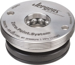 Jergens - ZPS Hydraulic CNC Quick Change Clamping Module - 1 Module Center, M15 Top Mount, 13 kN Retention Force, 50 bar (725 Lb/Sq In) Unlocking Pressure, 0.005mm Repeatability - Exact Tooling