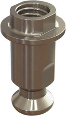 Jergens - M5 Round Head Hardened Steel Clamp Cylinder Pressure Point - For ZPS, 10mm High x 10mm Wide - Exact Tooling
