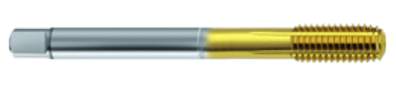 M22 x 1.50 Dia. - 6HX - 7 FL - Cobalt Semi-Bott Tap-TiN FORM-C DIN 374 - Exact Tooling