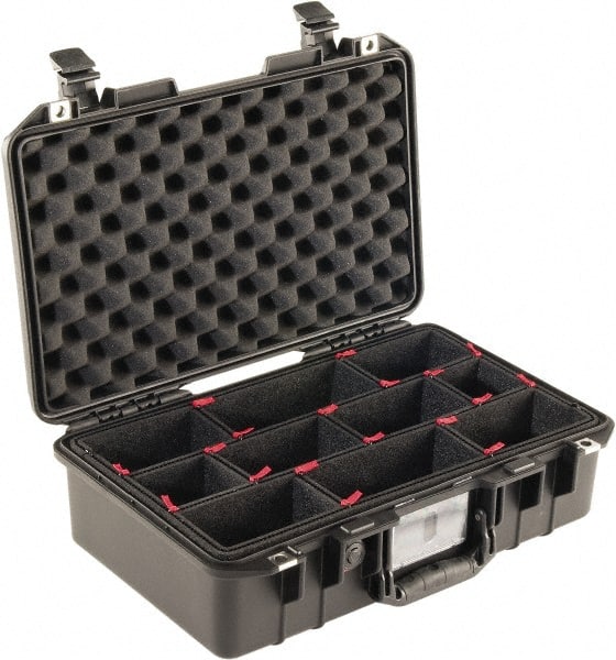 Pelican Products, Inc. - 12-31/32" Wide x 6-57/64" High, Aircase w/Divider - Black - Exact Tooling