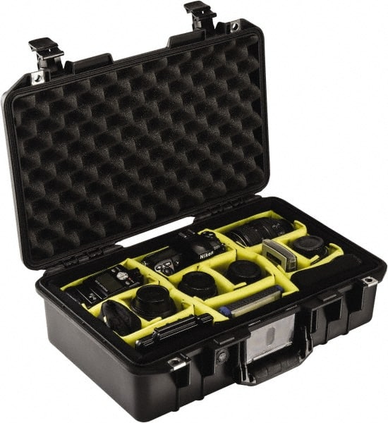 Pelican Products, Inc. - 12-31/32" Wide x 6-57/64" High, Aircase w/Divider - Black - Exact Tooling
