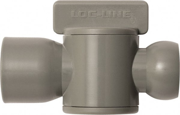 Loc-Line - 10 Piece, 1/2" ID Coolant Hose Female NPT Valve - Female to Female Connection, Acetal Copolymer Body, NPT, Use with Loc-Line Modular Hose Systems - Exact Tooling