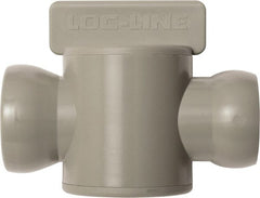 Loc-Line - 10 Piece, 3/4" ID Coolant Hose In-Line Check Valve - Female to Ball Connection, Acetal Copolymer Body, Unthreaded, Use with Loc-Line Modular Hose Systems - Exact Tooling