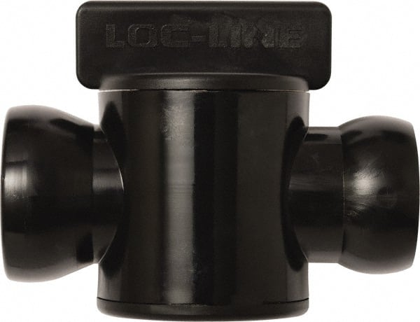 Loc-Line - 10 Piece, 3/4" ID Coolant Hose In-Line Check Valve - Female to Ball Connection, Acetal Copolymer Body, Unthreaded, Use with Loc-Line Modular Hose Systems - Exact Tooling