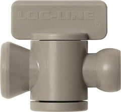 Loc-Line - 10 Piece, 1/4" ID Coolant Hose In-Line Check Valve - Female to Ball Connection, Acetal Copolymer Body, Unthreaded, Use with Loc-Line Modular Hose Systems - Exact Tooling