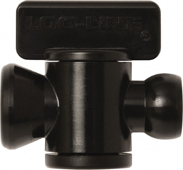Loc-Line - 10 Piece, 1/4" ID Coolant Hose In-Line Check Valve - Female to Ball Connection, Acetal Copolymer Body, Unthreaded, Use with Loc-Line Modular Hose Systems - Exact Tooling